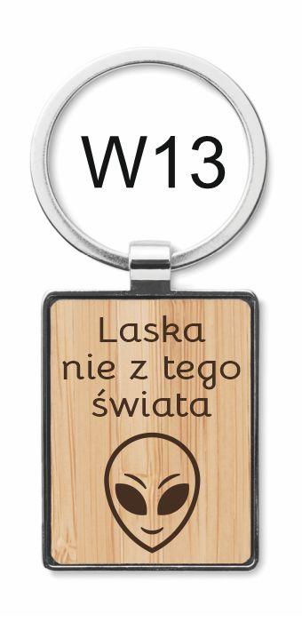 W13, Bambusowy prostokątny brelok