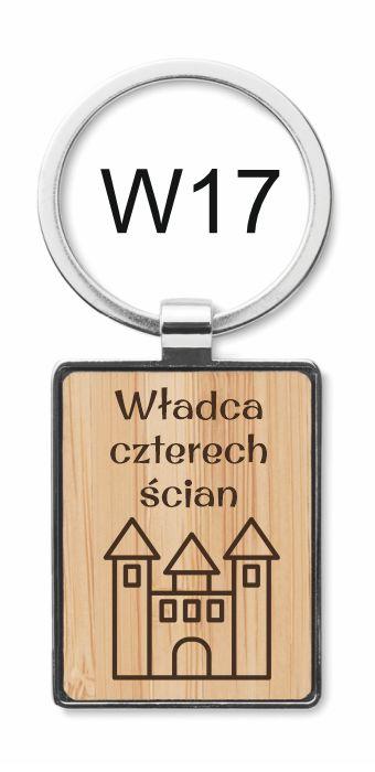 W17, Bambusowy prostokątny brelok