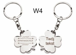 W4-Brelok Koniczynka Luck na szczęście