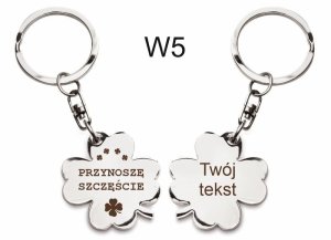 W5-Brelok Koniczynka Luck na szczęście